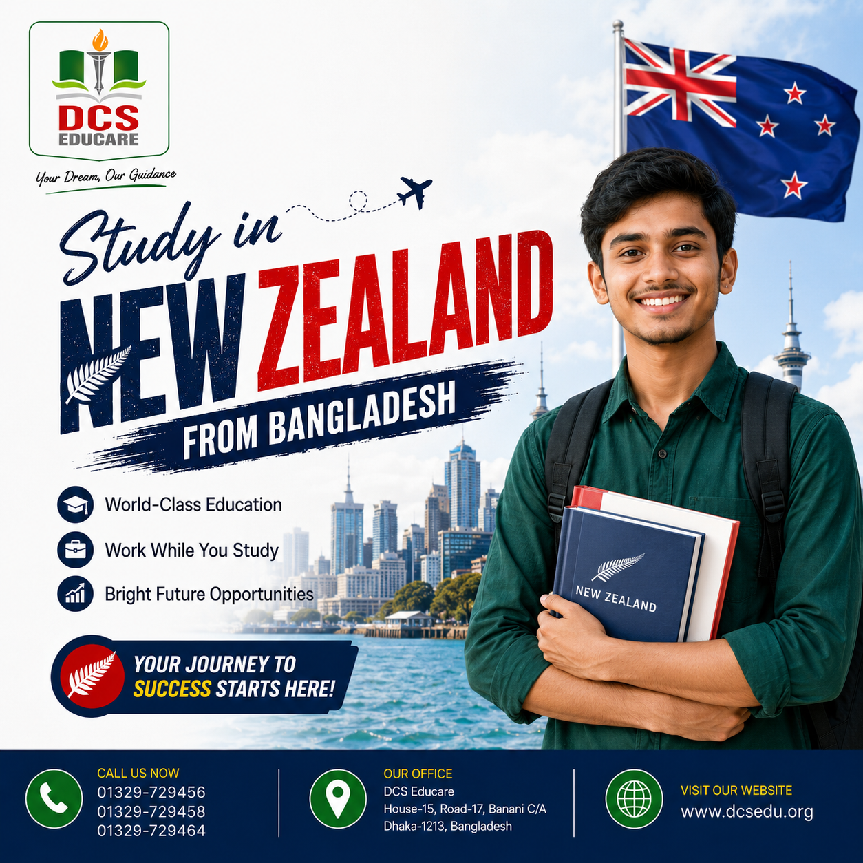 Study in New Zealand from Bangladesh – Complete Guide for Bangladeshi Students